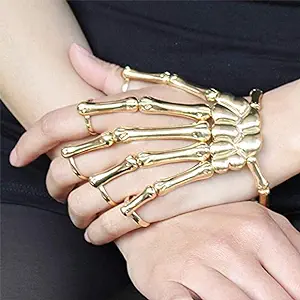 Skeleton-hand-bracelet